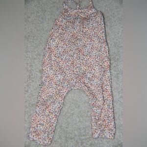 Floral Organic Cotton Gauze Jumpsuit